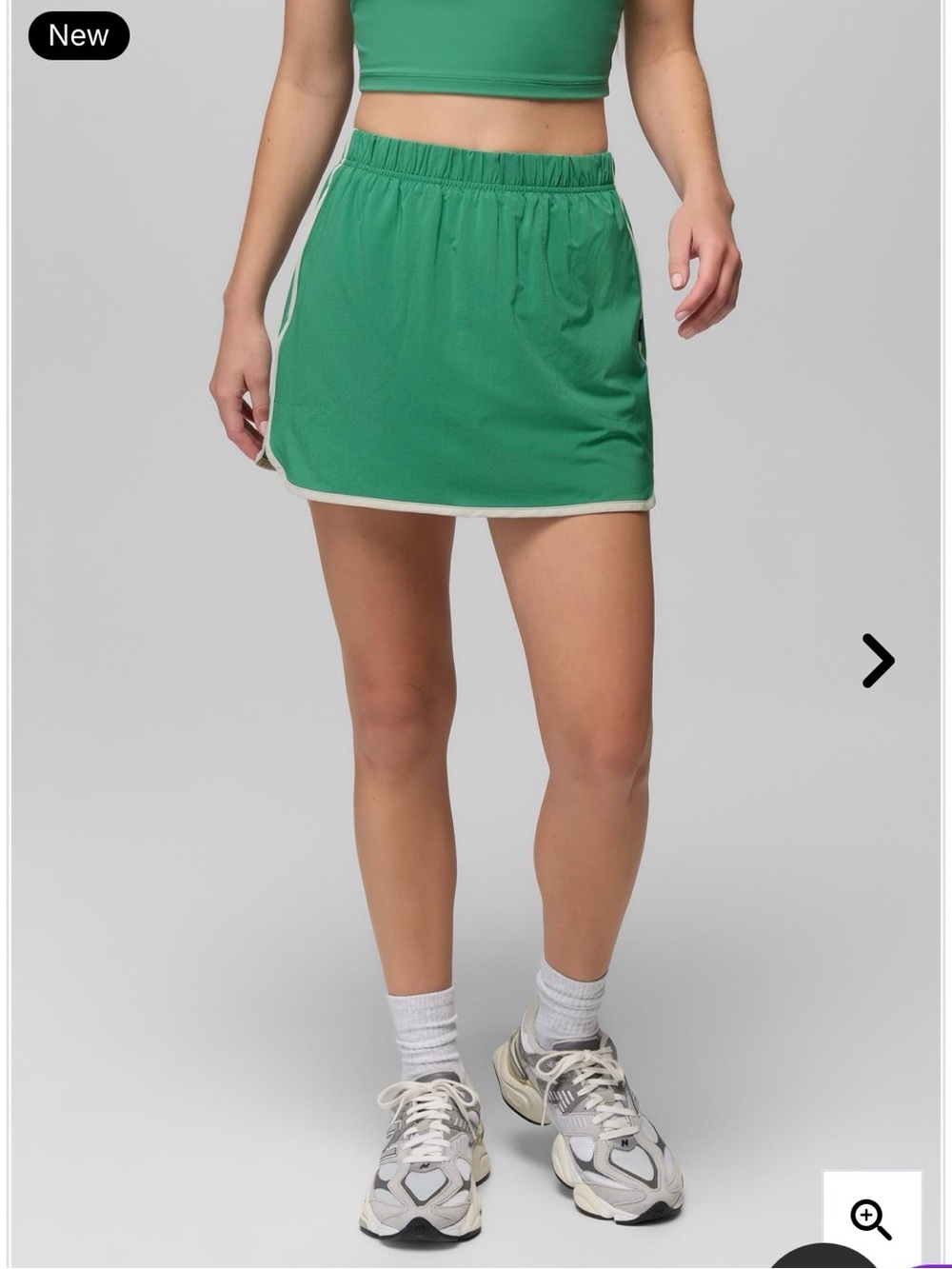 Prana railay scallop Mini Skort with White Trim